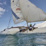 Les pirogues à voiles à la Tahiti Pearl Regatta 2017